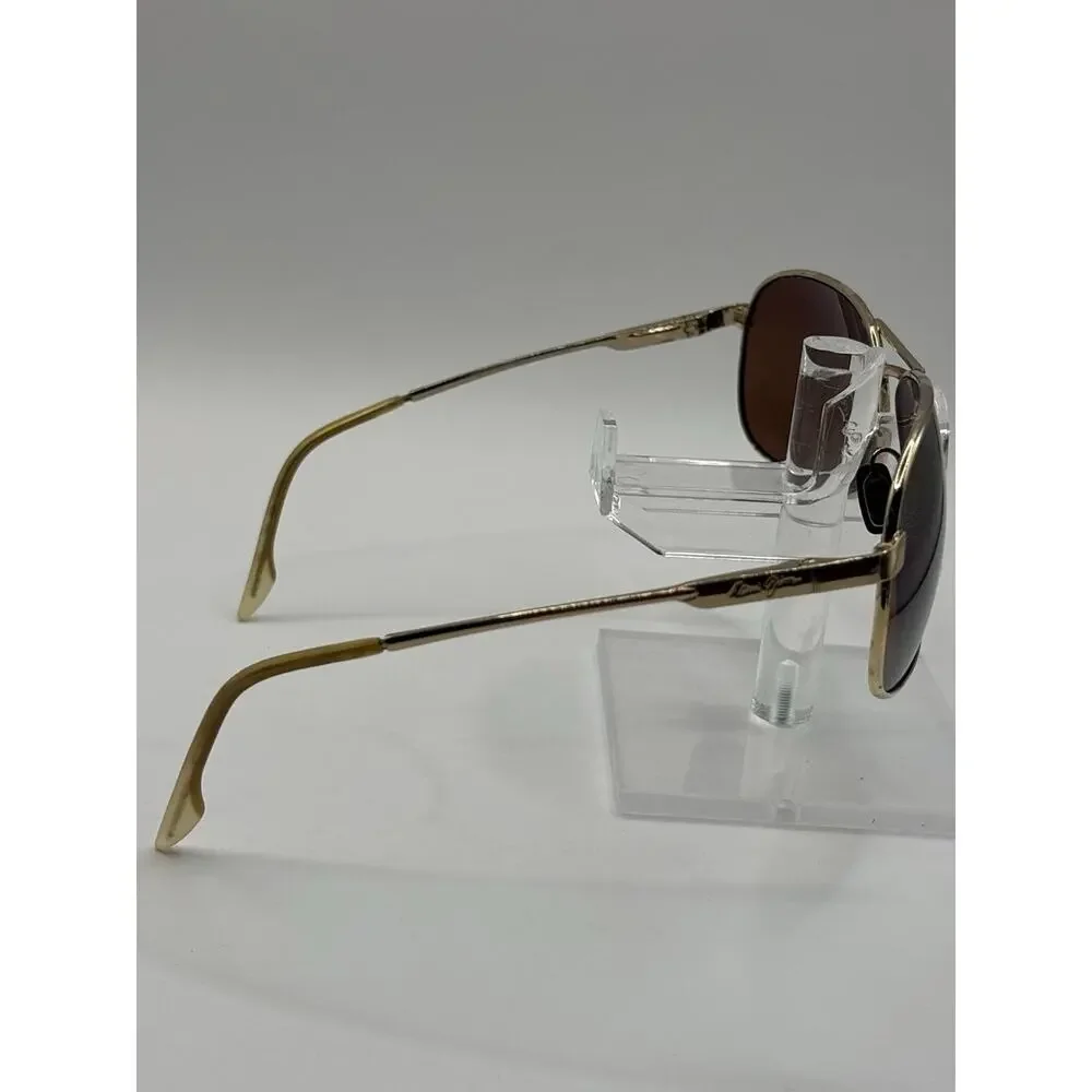 Maui Jim Akoni MJ-117-16 Sunglasses Gold HCL Bronze Polarized Aviator 62-14-130